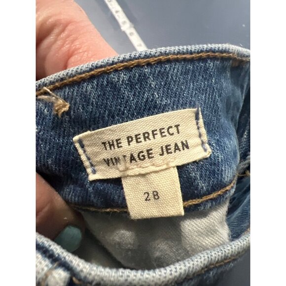Madewell The Perfect Vintage Jean Womens High-Rise Straight-Leg Denim Jean 28 - Picture 7 of 12